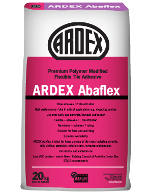 ARDEX Abaflex polymer modified cement-based tile adhesive