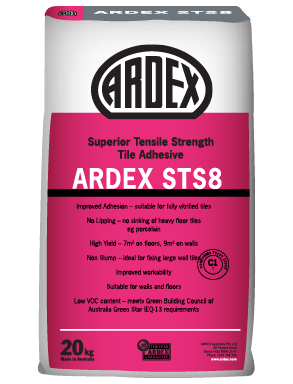 ARDEX STS 8 High tensile strength tile adhesive