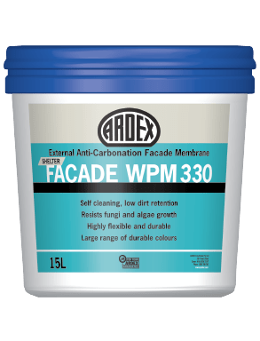 ARDEX WPM 330 weather resistant water based acrylic waterproofing membrane