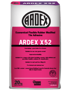 ARDEX X 52 Economical rubber modified cement-based adhesive