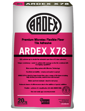 ARDEX X 78 flexible floor tile adhesive