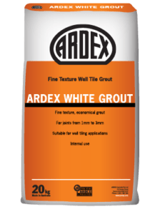 ARDEX White Fine textured, smooth, bright white wall grout